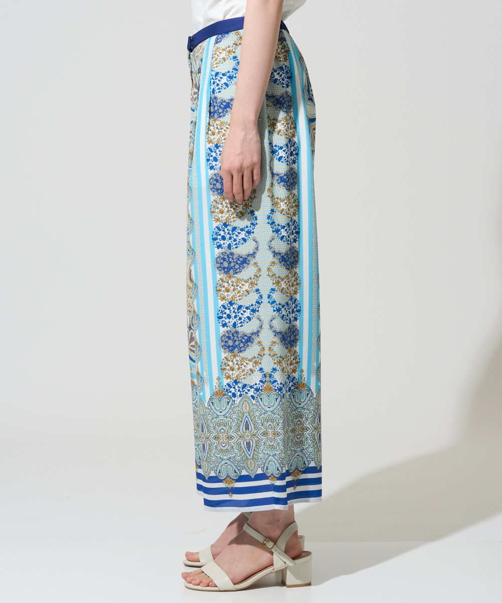 PRLGD25430 CHRISTIAN AUJARD(クリスチャン・オジャール) マリンブルーペーズリーパンツ ブルー系