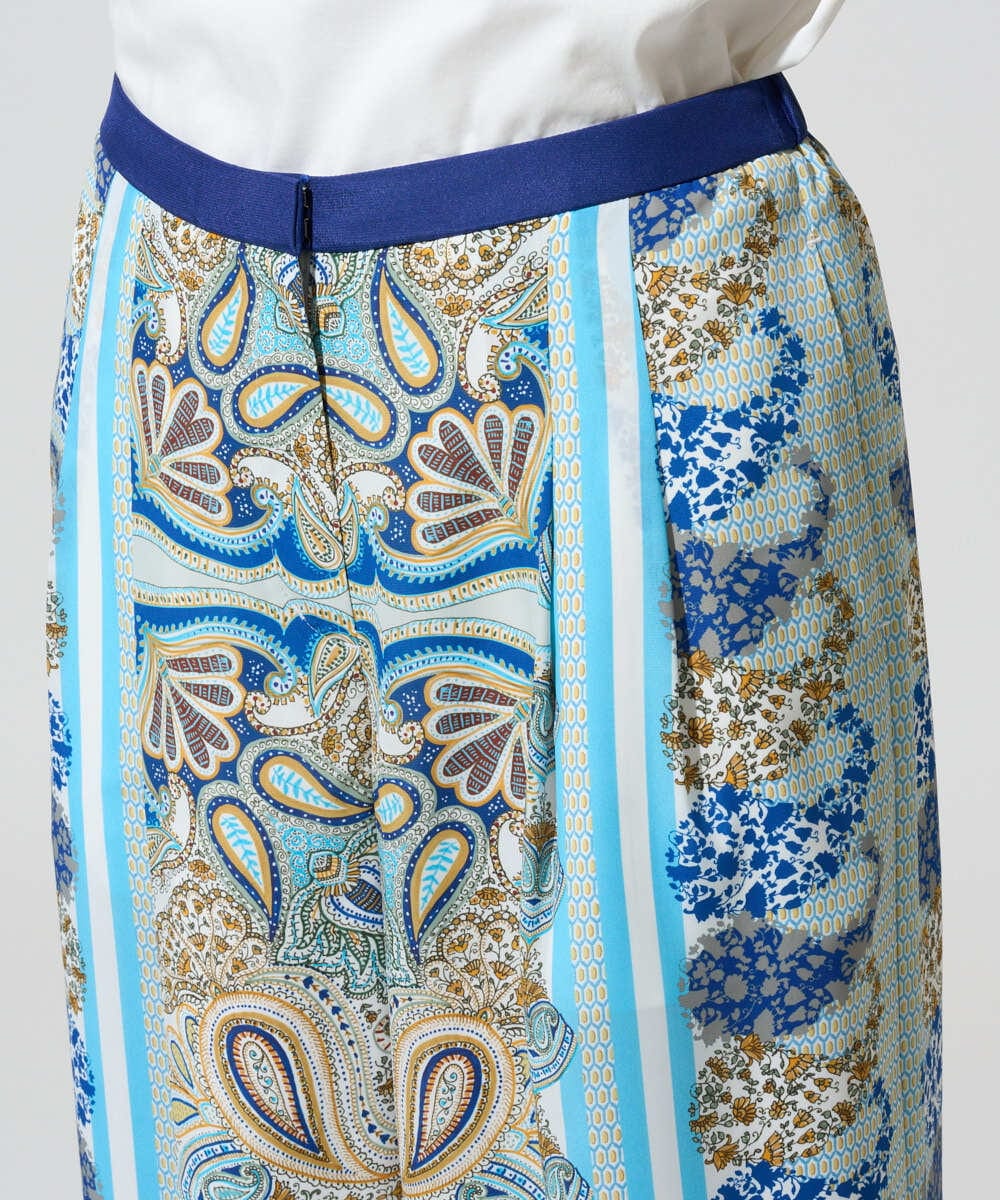 PRLGD25430 CHRISTIAN AUJARD(クリスチャン・オジャール) マリンブルーペーズリーパンツ ブルー系