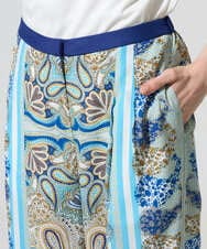 PRLGD25430 CHRISTIAN AUJARD(クリスチャン・オジャール) マリンブルーペーズリーパンツ ブルー系