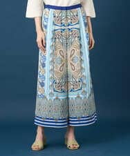 PRLGD25430 CHRISTIAN AUJARD(クリスチャン・オジャール) マリンブルーペーズリーパンツ ブルー系