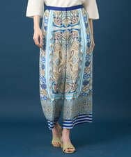 PRLGD25430 CHRISTIAN AUJARD(クリスチャン・オジャール) マリンブルーペーズリーパンツ ブルー系