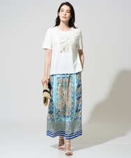 PRLGD25430 CHRISTIAN AUJARD(クリスチャン・オジャール) マリンブルーペーズリーパンツ ブルー系