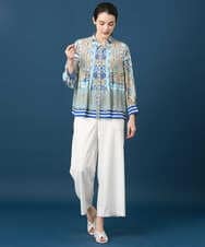 PRLGD31290 CHRISTIAN AUJARD(クリスチャン・オジャール) リネンリラックスワイドパンツ ホワイト