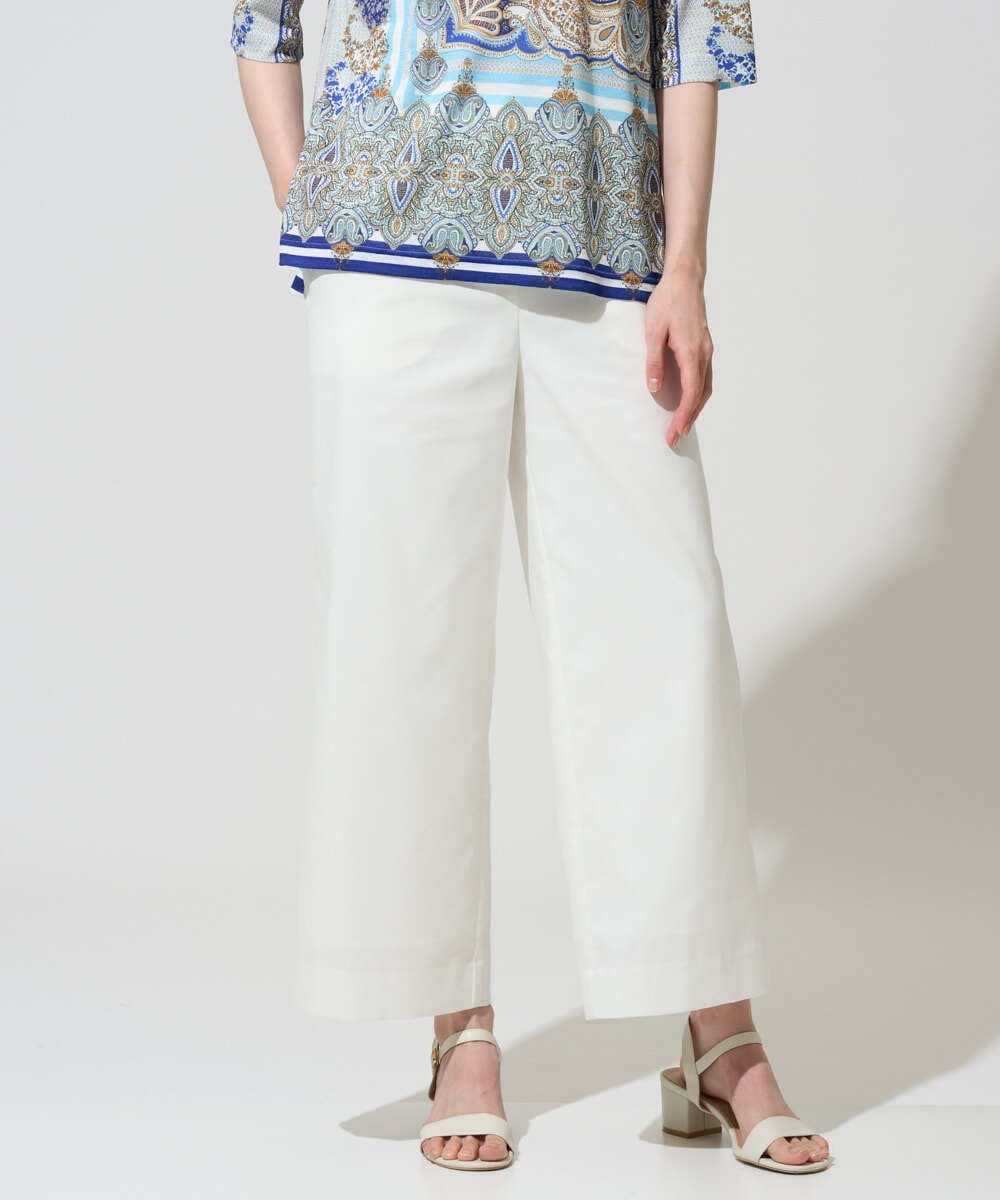 PRLGD31290 CHRISTIAN AUJARD(クリスチャン・オジャール) リネンリラックスワイドパンツ ホワイト