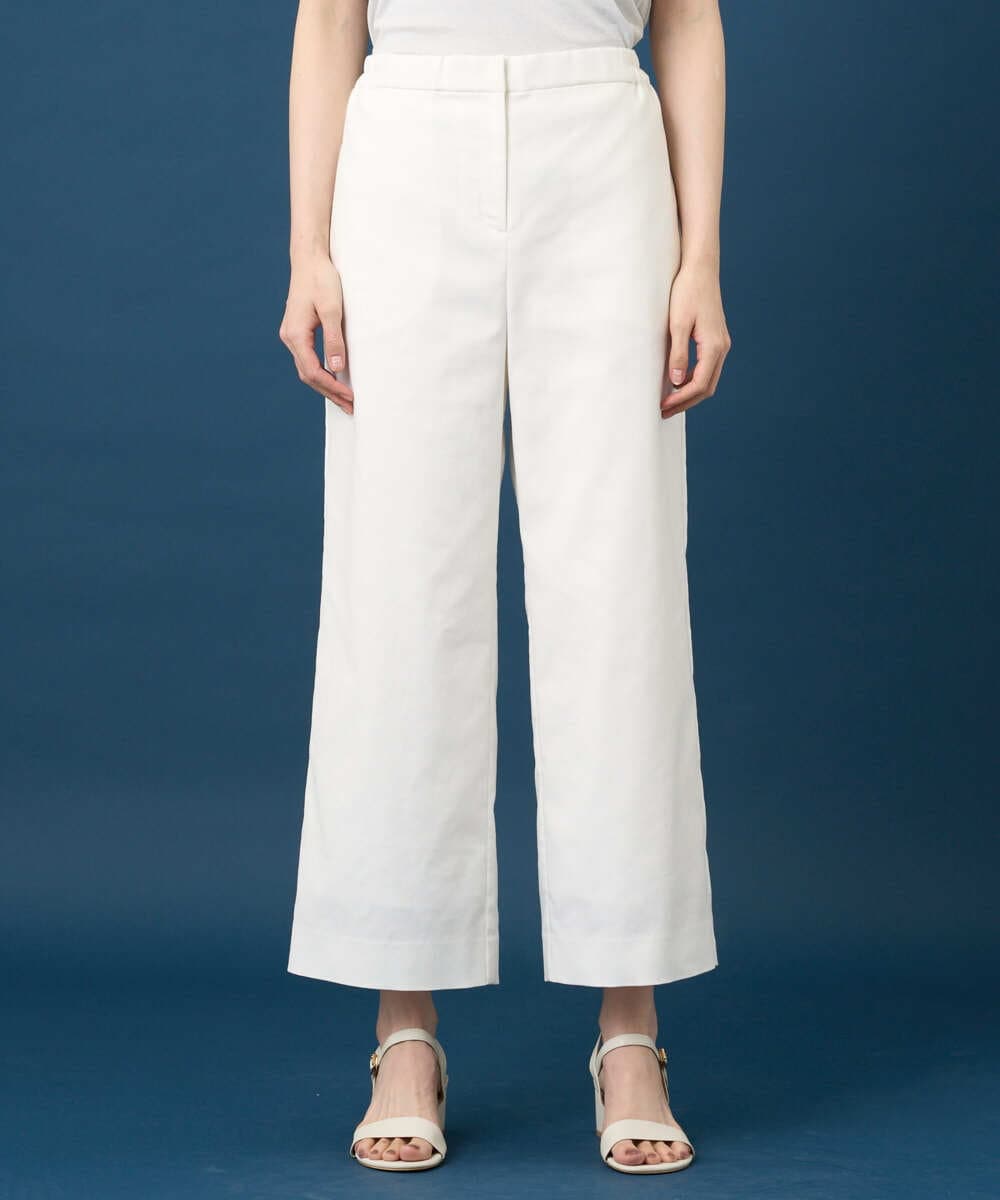 PRLGD31290 CHRISTIAN AUJARD(クリスチャン・オジャール) リネンリラックスワイドパンツ ホワイト