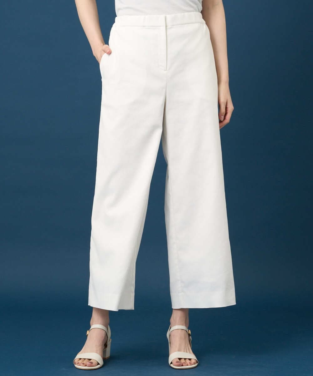 PRLGD31290 CHRISTIAN AUJARD(クリスチャン・オジャール) リネンリラックスワイドパンツ ホワイト