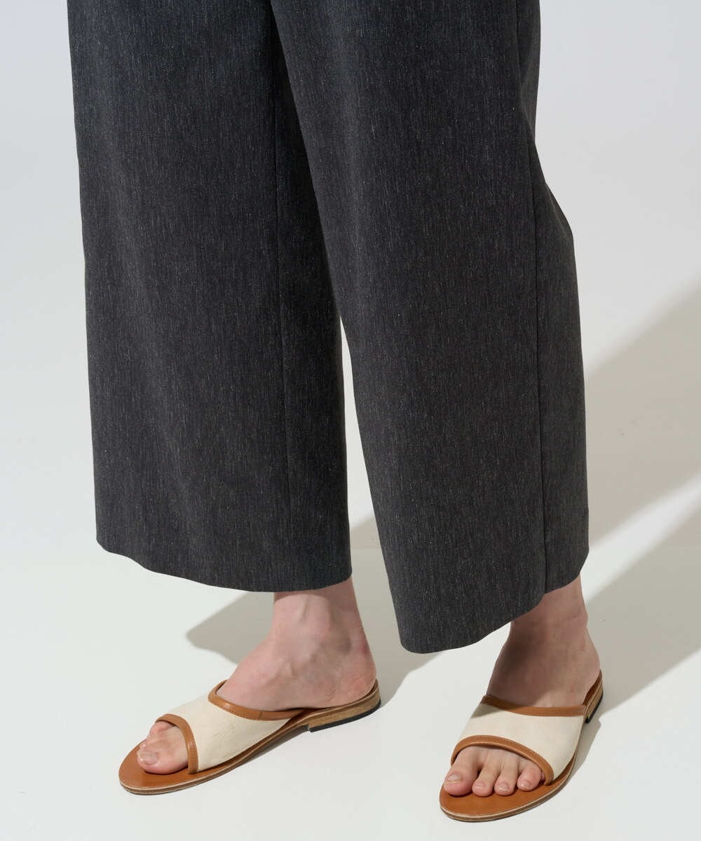 PRLGD31290 CHRISTIAN AUJARD(クリスチャン・オジャール) リネンリラックスワイドパンツ ブラック