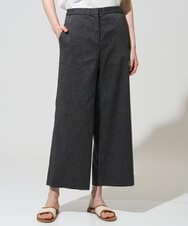 PRLGD31290 CHRISTIAN AUJARD(クリスチャン・オジャール) リネンリラックスワイドパンツ ブラック