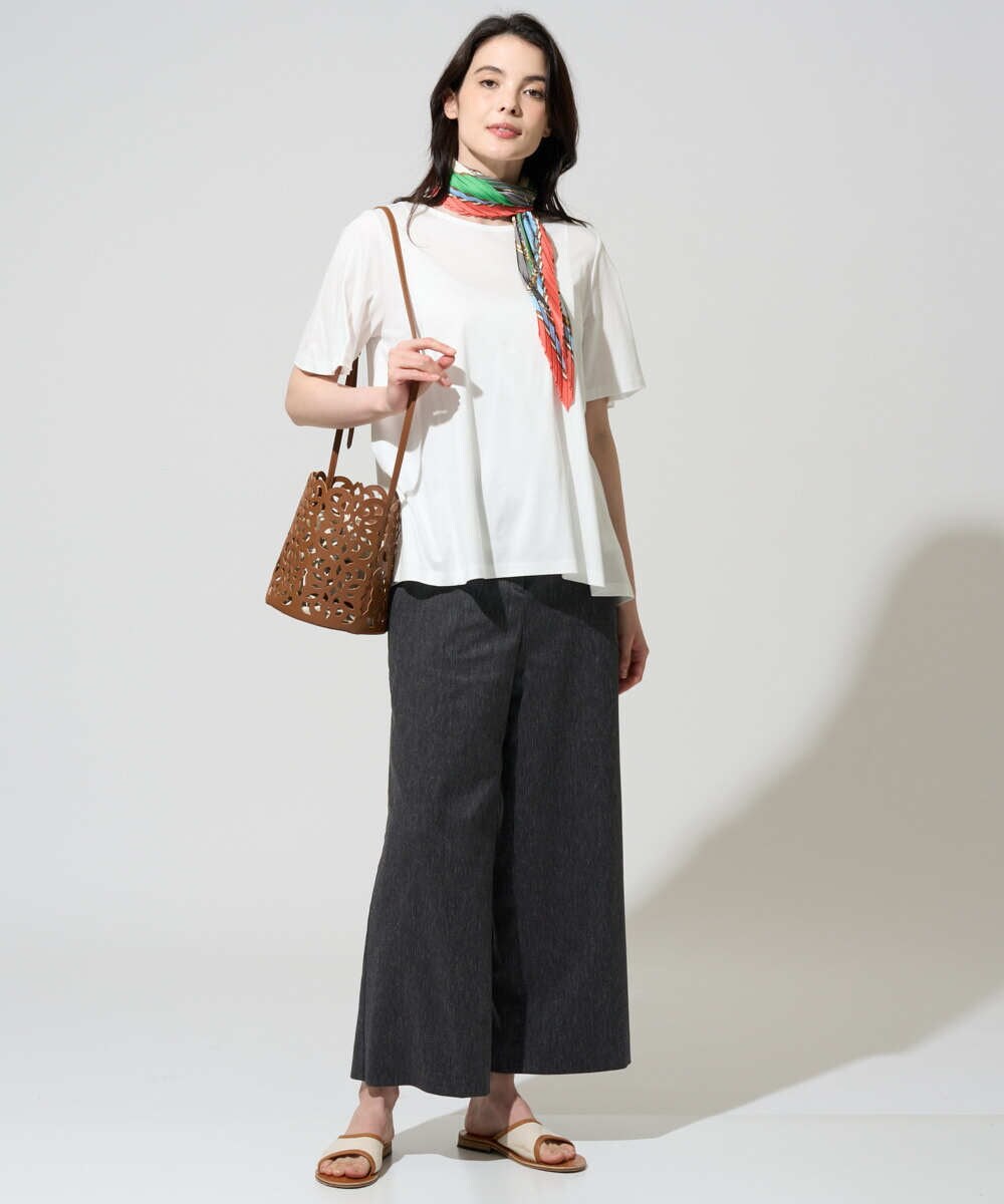 PRLGD31290 CHRISTIAN AUJARD(クリスチャン・オジャール) リネンリラックスワイドパンツ ブラック