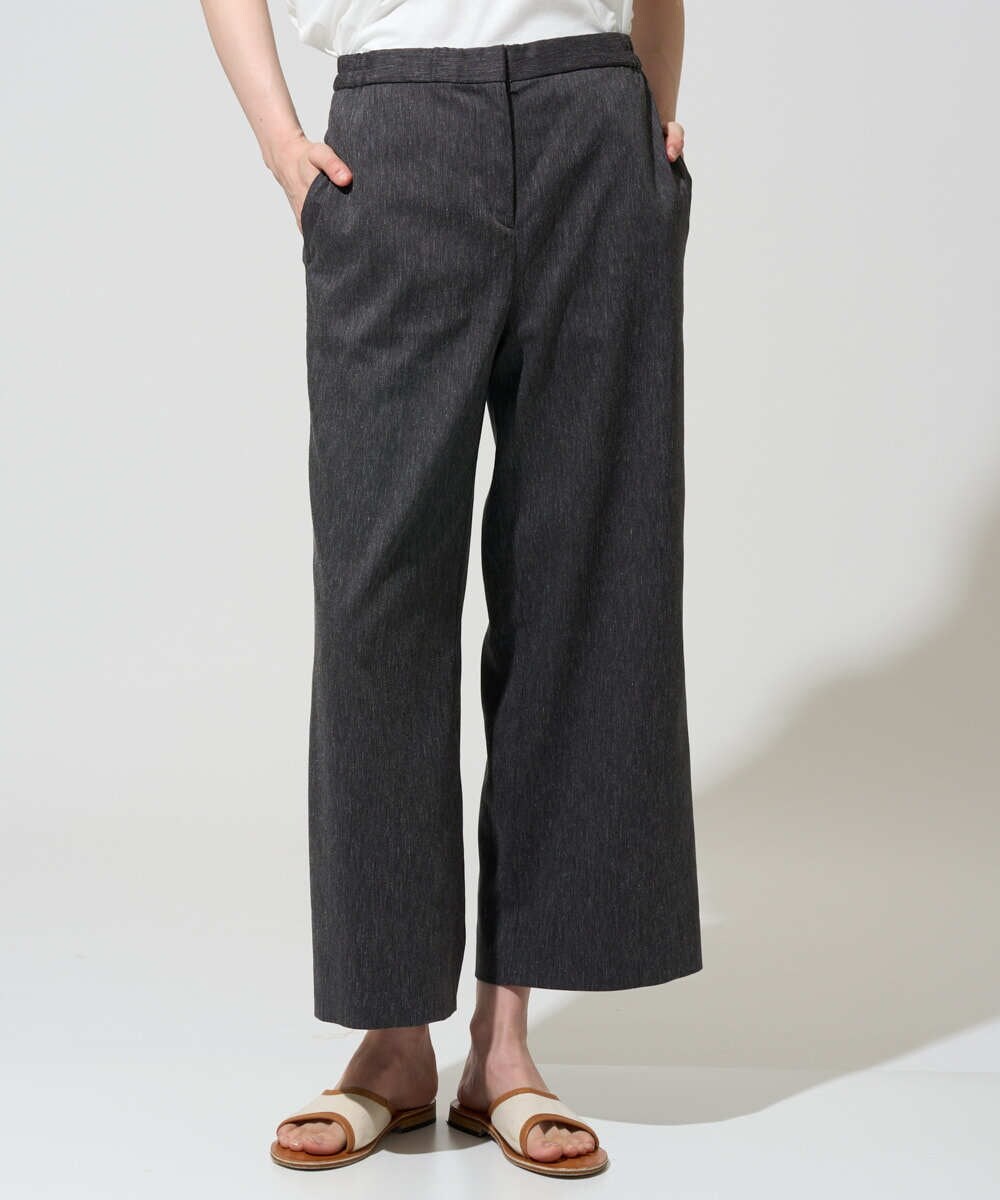 PRLGD31290 CHRISTIAN AUJARD(クリスチャン・オジャール) リネンリラックスワイドパンツ ブラック