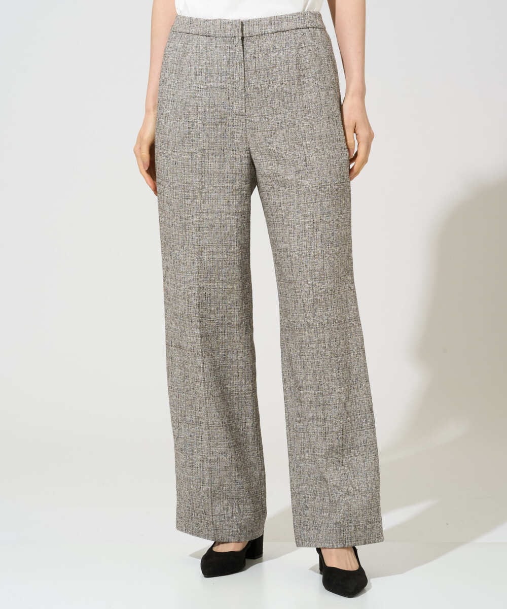 PRLGE01390 CHRISTIAN AUJARD(クリスチャン・オジャール) [セットアップ可能]ラスティックツイードパンツ ブラウン