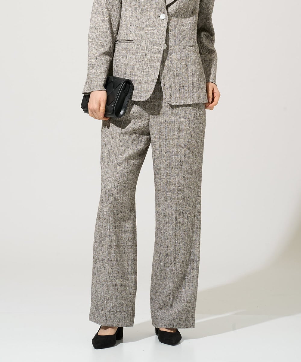 PRLGE01390 CHRISTIAN AUJARD(クリスチャン・オジャール) [セットアップ対応]ラスティックツイードパンツ ブラウン