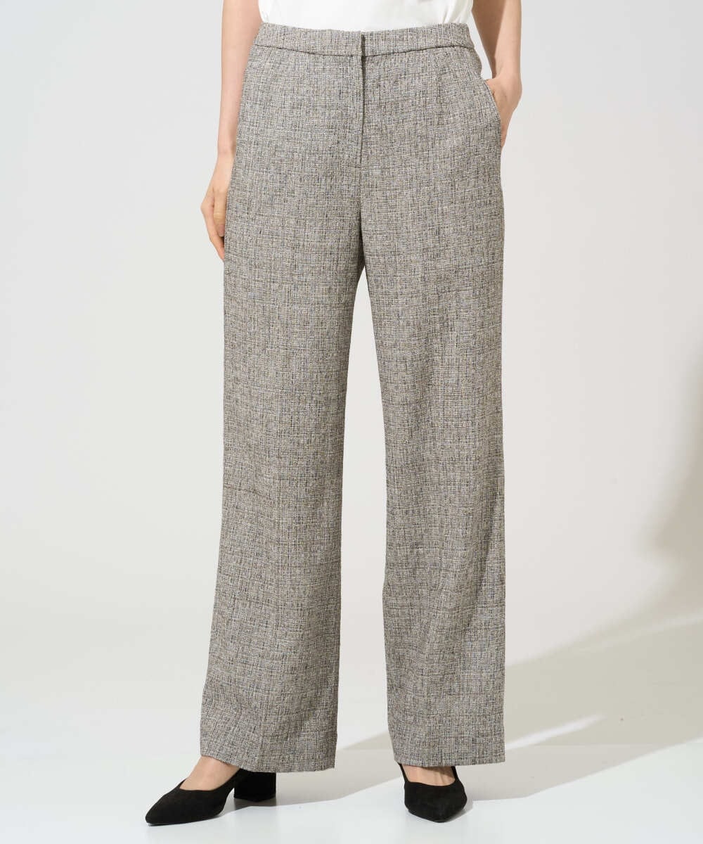 PRLGE01390 CHRISTIAN AUJARD(クリスチャン・オジャール) [セットアップ可能]ラスティックツイードパンツ ブラウン