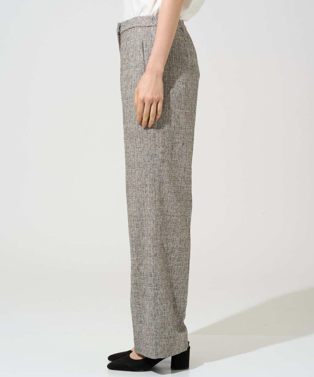 PRLGE01390 CHRISTIAN AUJARD(クリスチャン・オジャール) [セットアップ可能]ラスティックツイードパンツ ブラウン