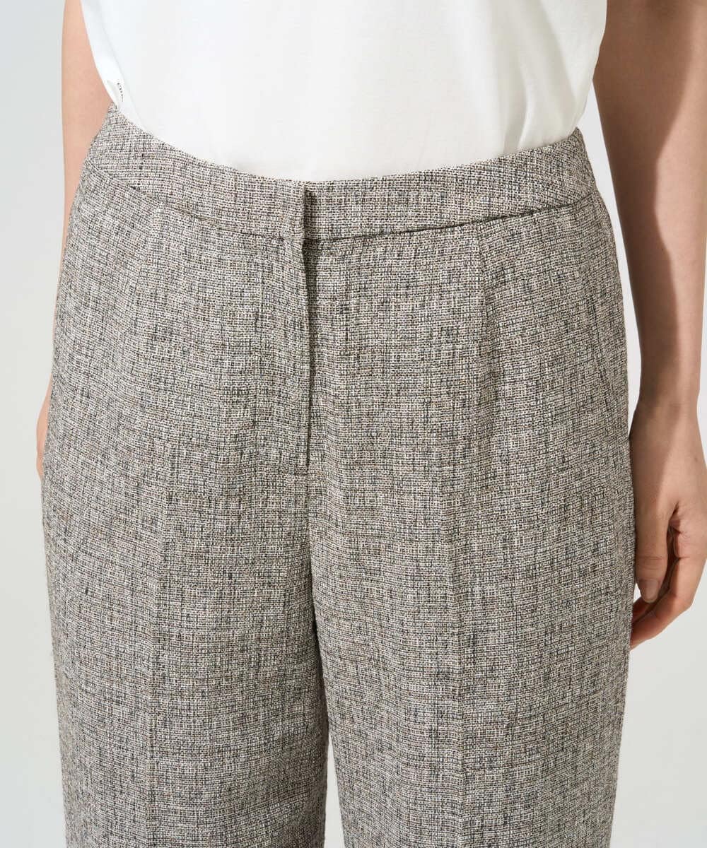 PRLGE01390 CHRISTIAN AUJARD(クリスチャン・オジャール) [セットアップ可能]ラスティックツイードパンツ ブラウン