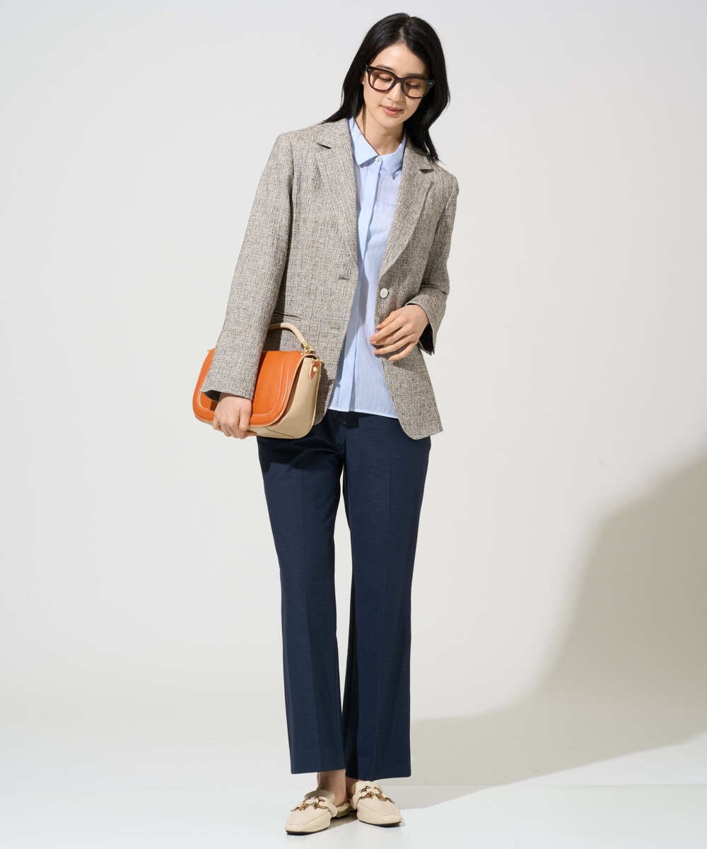 PRLGE07290 CHRISTIAN AUJARD(クリスチャン・オジャール) [セットアップ対応]ジャージーデニムパンツ ネイビー