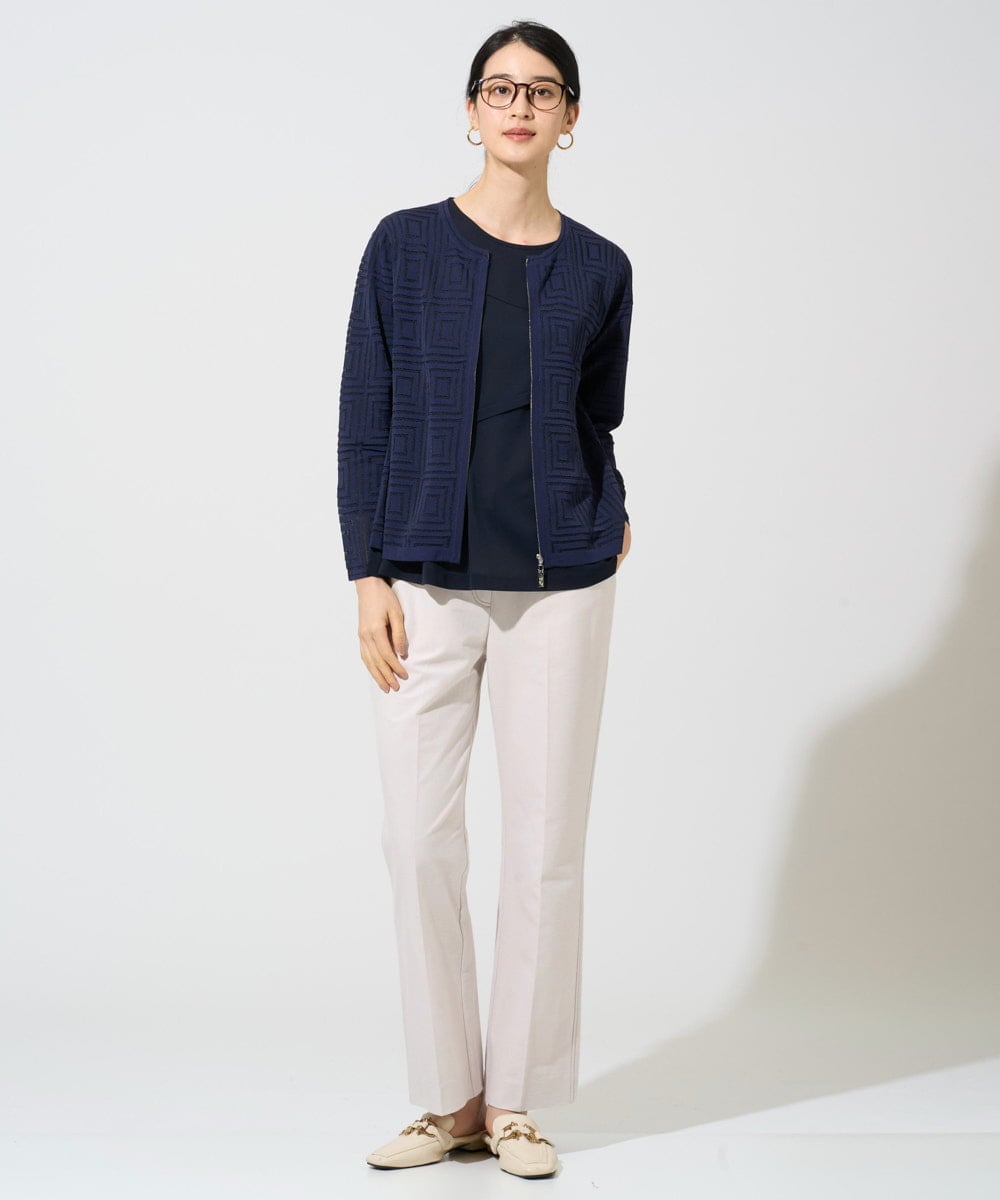 PRLGE07290 CHRISTIAN AUJARD(クリスチャン・オジャール) [セットアップ対応]ジャージーデニムパンツ ベージュ