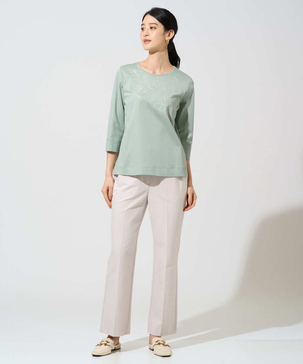 PRLGE07290 CHRISTIAN AUJARD(クリスチャン・オジャール) [セットアップ対応]ジャージーデニムパンツ ベージュ