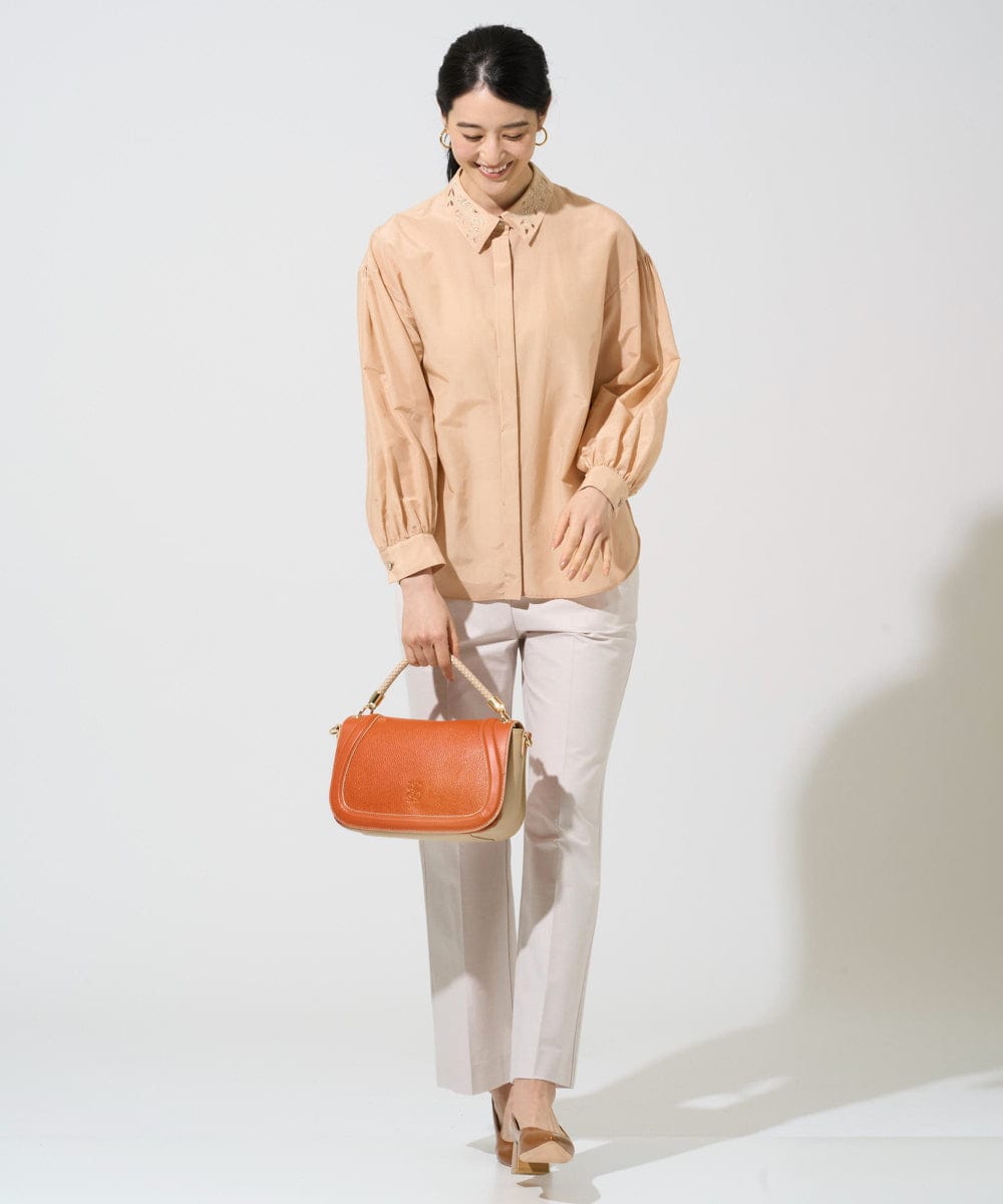 PRLGE07290 CHRISTIAN AUJARD(クリスチャン・オジャール) [セットアップ対応]ジャージーデニムパンツ ベージュ