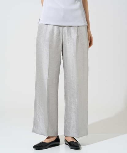 PRLGE14360 CHRISTIAN AUJARD ワッシャーサテンセミワイドパンツ