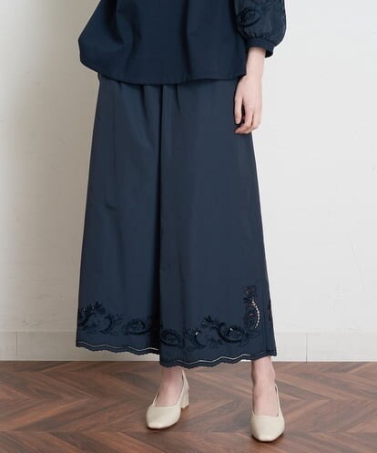 PRLGS03390  [セットアップ対応]カットワークタフタパンツ