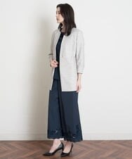 PRLGS03390 CHRISTIAN AUJARD(クリスチャン・オジャール) [セットアップ対応]カットワークタフタパンツ ネイビー