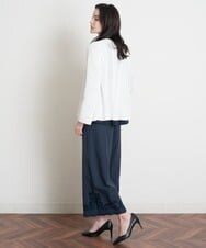 PRLGS03390 CHRISTIAN AUJARD(クリスチャン・オジャール) [セットアップ対応]カットワークタフタパンツ ネイビー