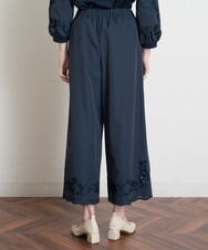 PRLGS03390 CHRISTIAN AUJARD(クリスチャン・オジャール) [セットアップ対応]カットワークタフタパンツ ネイビー