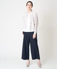 PRLGV40270 CHRISTIAN AUJARD(クリスチャン・オジャール) [接触冷感]シンプルセミワイドパンツ ネイビー