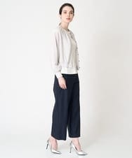 PRLGV40270 CHRISTIAN AUJARD(クリスチャン・オジャール) [接触冷感]シンプルセミワイドパンツ ネイビー