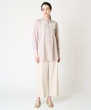 PRLGV40270 CHRISTIAN AUJARD(クリスチャン・オジャール) [接触冷感]シンプルセミワイドパンツ ベージュ