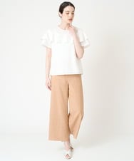 PRLHW19290 CHRISTIAN AUJARD(クリスチャン・オジャール) シンプルセミワイドパンツ オレンジ