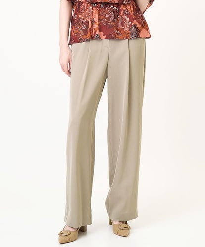 PRLJB19270 CHRISTIAN AUJARD タック入りセミワイドパンツ