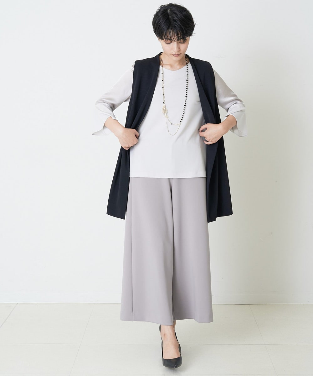 PRLJR53270 CHRISTIAN AUJARD(クリスチャン・オジャール) ジャージワイドパンツ ベージュ
