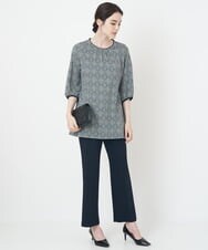 PRLJS04270 CHRISTIAN AUJARD(クリスチャン・オジャール) 2WAYストレッチ美シルエットパンツ ネイビー