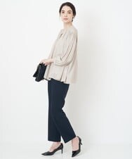 PRLJS04270 CHRISTIAN AUJARD(クリスチャン・オジャール) 2WAYストレッチ美シルエットパンツ ネイビー