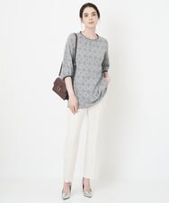 PRLJS04270 CHRISTIAN AUJARD(クリスチャン・オジャール) 2WAYストレッチ美シルエットパンツ アイボリー