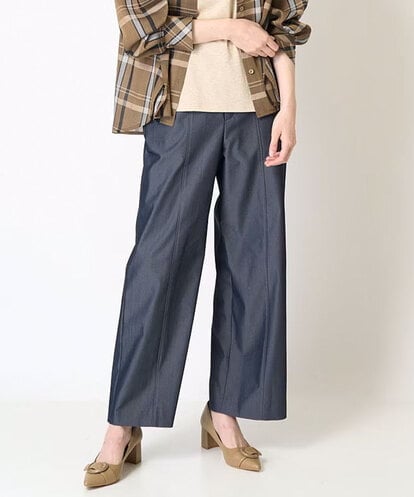 PRLJV29290 CHRISTIAN AUJARD [ドライタッチ]ストレッチシャンブレーパンツ