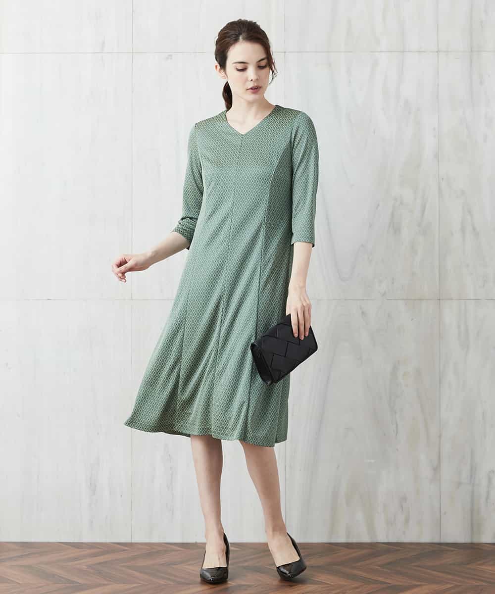 ダイヤジャカードワンピース ワンピース Christian Aujard クリスチャン オジャール イトキンオンラインストア