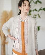 PRSAD37450 CHRISTIAN AUJARD(クリスチャン・オジャール) [アンサンブル対応]カシミヤシルクニットカーディガン ライトグレー