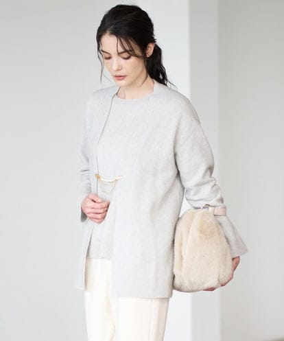 PRSAD37450 CHRISTIAN AUJARD [アンサンブル対応]カシミヤシルクニットカーディガン