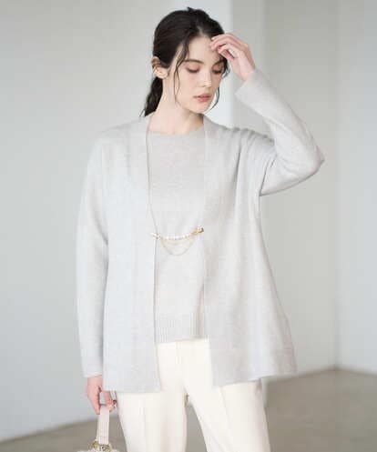 PRSAD37450 CHRISTIAN AUJARD [アンサンブル対応]カシミヤシルクニットカーディガン