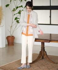 PRSAD37450 CHRISTIAN AUJARD(クリスチャン・オジャール) [アンサンブル対応]カシミヤシルクニットカーディガン ライトグレー