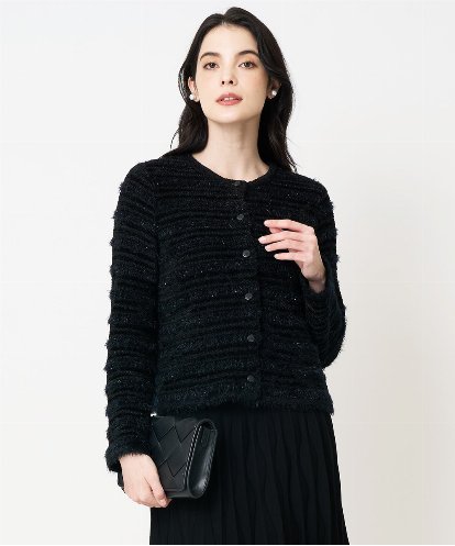 PRSCD01630 CHRISTIAN AUJARD ファンシーツイードニットジャケット