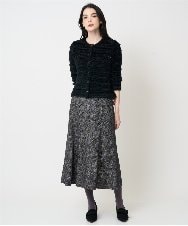 PRSCD01630 CHRISTIAN AUJARD(クリスチャン・オジャール) ファンシーツイードニットジャケット ブラック