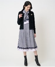 PRSCD01630 CHRISTIAN AUJARD(クリスチャン・オジャール) ファンシーツイードニットジャケット ブラック