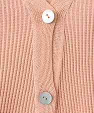 PRSEE02390 CHRISTIAN AUJARD(クリスチャン・オジャール) [アンサンブル対応]ホールガーメントニットカーディガン サーモンピンク