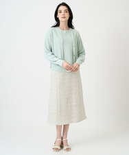 PRSEE02390 CHRISTIAN AUJARD(クリスチャン・オジャール) [アンサンブル対応]ホールガーメントニットカーディガン グリーン