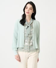 PRSEE02390 CHRISTIAN AUJARD(クリスチャン・オジャール) [アンサンブル対応]ホールガーメントニットカーディガン グリーン