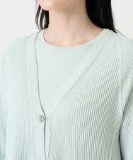 PRSEE02390 CHRISTIAN AUJARD(クリスチャン・オジャール) [アンサンブル対応]ホールガーメントニットカーディガン グリーン